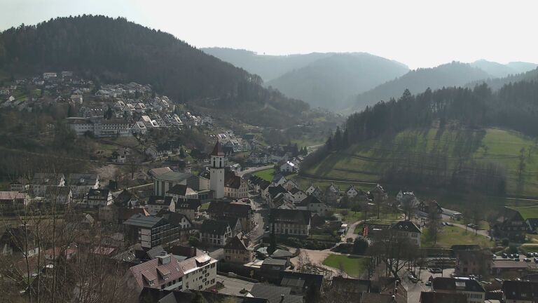 Dieses Bild zeigt eine Webcam-Aufnahme von Ottenhöfen, aufgenommen am Sonntag, den 08.03.2026 um 13:10 Uhr