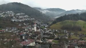 Dieses Bild zeigt eine Webcam-Aufnahme von Ottenhöfen, aufgenommen am Sonntag, den 15.02.2026 um 08:50 Uhr