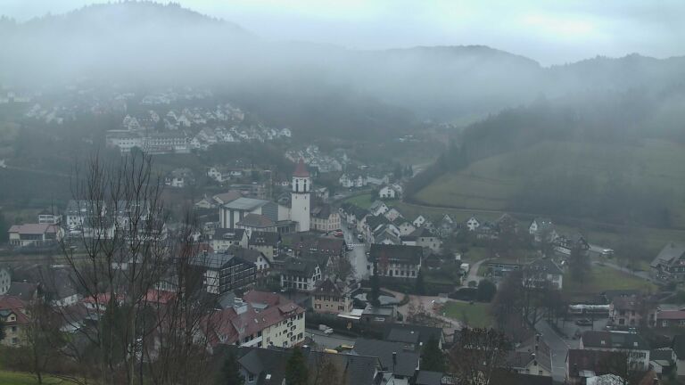 Dieses Bild zeigt eine Webcam-Aufnahme von Ottenhöfen, aufgenommen am Samstag, den 20.12.2025 um 08:20 Uhr