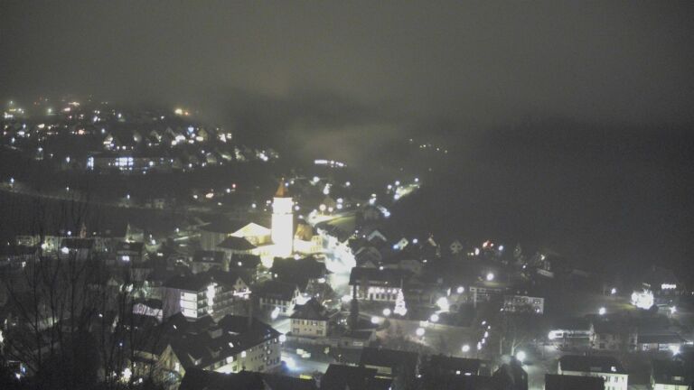 Dieses Bild zeigt eine Webcam-Aufnahme von Ottenhöfen, aufgenommen am Sonntag, den 21.12.2025 um 21:00 Uhr