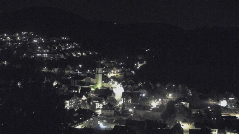 Dieses Bild zeigt eine Webcam-Aufnahme von Ottenhöfen, aufgenommen am Samstag, den 10.10.2026 um 22:30 Uhr