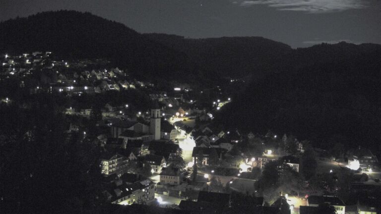 Dieses Bild zeigt eine Webcam-Aufnahme von Ottenhöfen, aufgenommen am Mittwoch, den 23.09.2026 um 23:00 Uhr