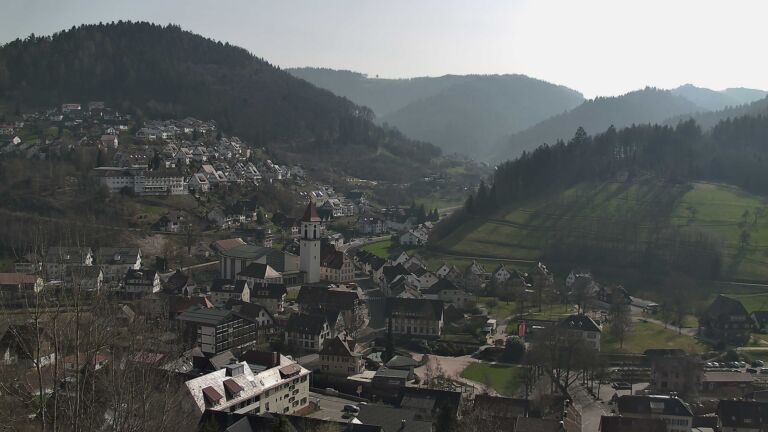 Dieses Bild zeigt eine Webcam-Aufnahme von Ottenhöfen, aufgenommen am Samstag, den 07.03.2026 um 13:50 Uhr