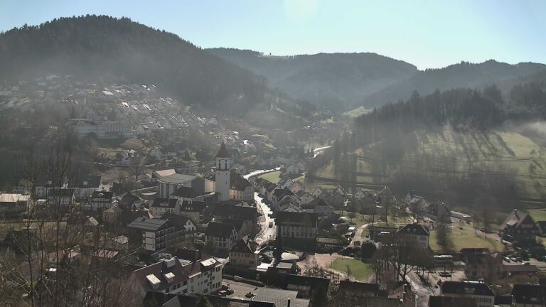 Dieses Bild zeigt eine Webcam-Aufnahme von Ottenhöfen, aufgenommen am Mittwoch, den 25.02.2026 um 12:00 Uhr