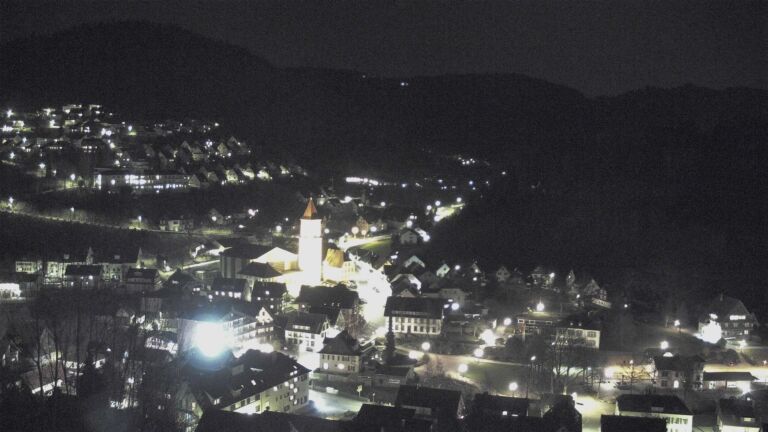 Dieses Bild zeigt eine Webcam-Aufnahme von Ottenhöfen, aufgenommen am Donnerstag, den 05.03.2026 um 20:00 Uhr