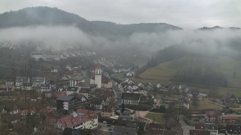 Dieses Bild zeigt eine Webcam-Aufnahme von Ottenhöfen, aufgenommen am Montag, den 09.02.2026 um 11:30 Uhr