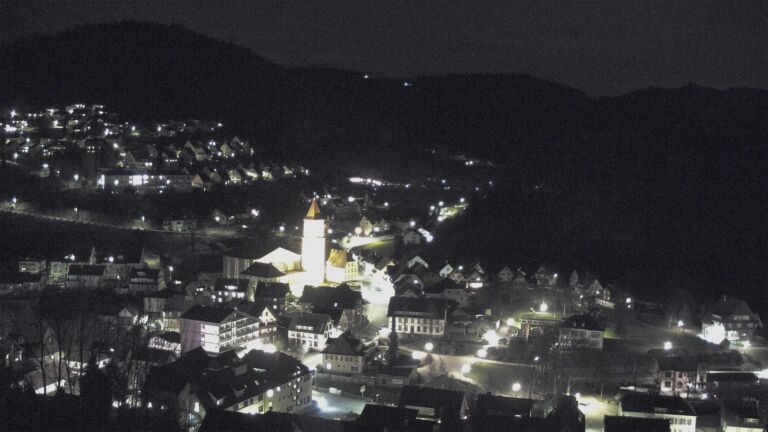 Dieses Bild zeigt eine Webcam-Aufnahme von Ottenhöfen, aufgenommen am Freitag, den 13.03.2026 um 20:40 Uhr