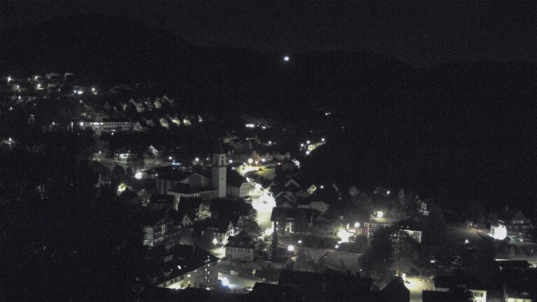Dieses Bild zeigt eine Webcam-Aufnahme von Ottenhöfen, aufgenommen am Freitag, den 16.10.2026 um 04:00 Uhr