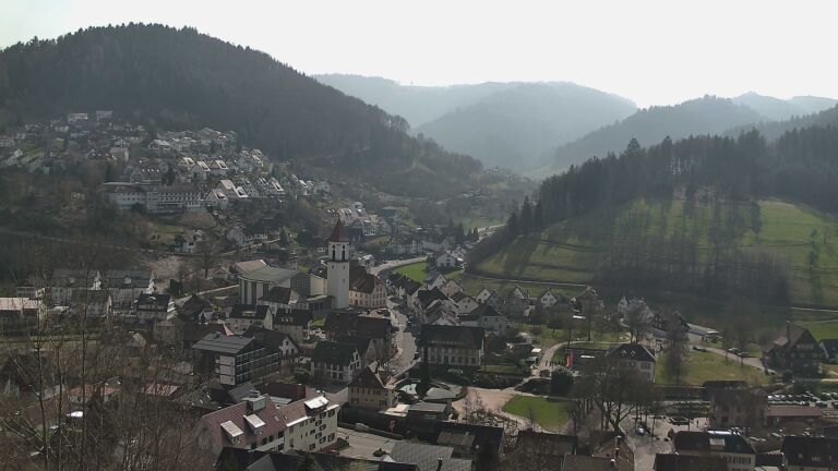 Dieses Bild zeigt eine Webcam-Aufnahme von Ottenhöfen, aufgenommen am Sonntag, den 08.03.2026 um 12:40 Uhr