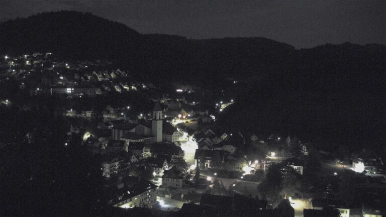 Dieses Bild zeigt eine Webcam-Aufnahme von Ottenhöfen, aufgenommen am Donnerstag, den 01.10.2026 um 00:00 Uhr