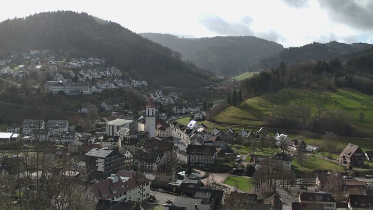 Dieses Bild zeigt eine Webcam-Aufnahme von Ottenhöfen, aufgenommen am Donnerstag, den 12.03.2026 um 09:40 Uhr