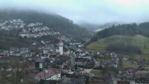 Dieses Bild zeigt eine Webcam-Aufnahme von Ottenhöfen, aufgenommen am Sonntag, den 15.02.2026 um 07:50 Uhr