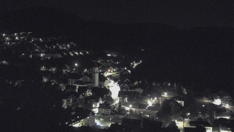 Dieses Bild zeigt eine Webcam-Aufnahme von Ottenhöfen, aufgenommen am Montag, den 13.07.2026 um 01:30 Uhr