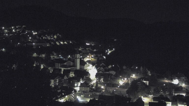 Dieses Bild zeigt eine Webcam-Aufnahme von Ottenhöfen, aufgenommen am Freitag, den 14.08.2026 um 01:30 Uhr