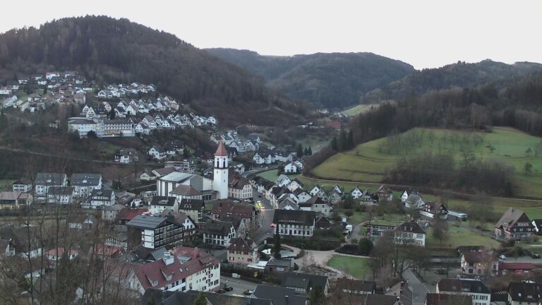 Dieses Bild zeigt eine Webcam-Aufnahme von Ottenhöfen, aufgenommen am Donnerstag, den 26.02.2026 um 07:00 Uhr