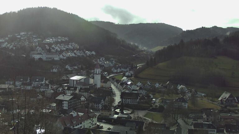 Dieses Bild zeigt eine Webcam-Aufnahme von Ottenhöfen, aufgenommen am Samstag, den 07.02.2026 um 10:20 Uhr