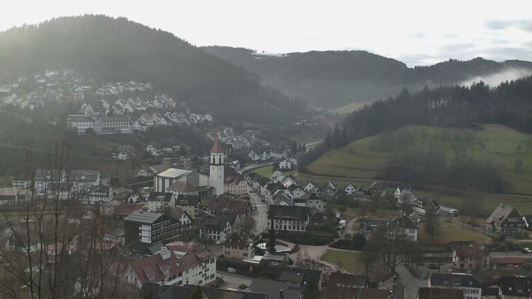 Dieses Bild zeigt eine Webcam-Aufnahme von Ottenhöfen, aufgenommen am Samstag, den 31.01.2026 um 08:50 Uhr