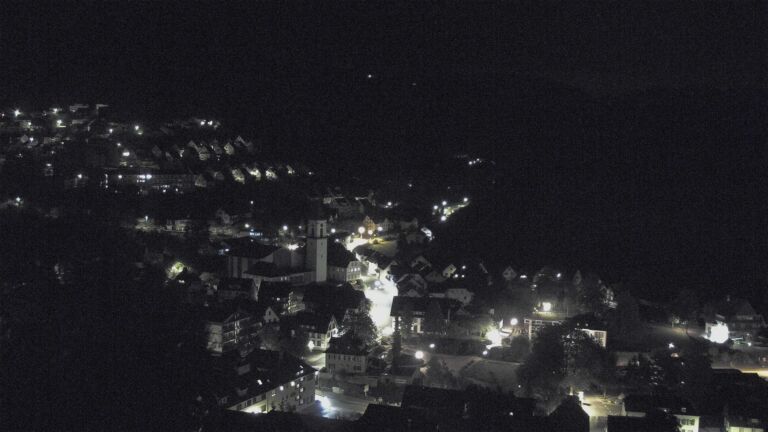 Dieses Bild zeigt eine Webcam-Aufnahme von Ottenhöfen, aufgenommen am Sonntag, den 11.10.2026 um 01:00 Uhr