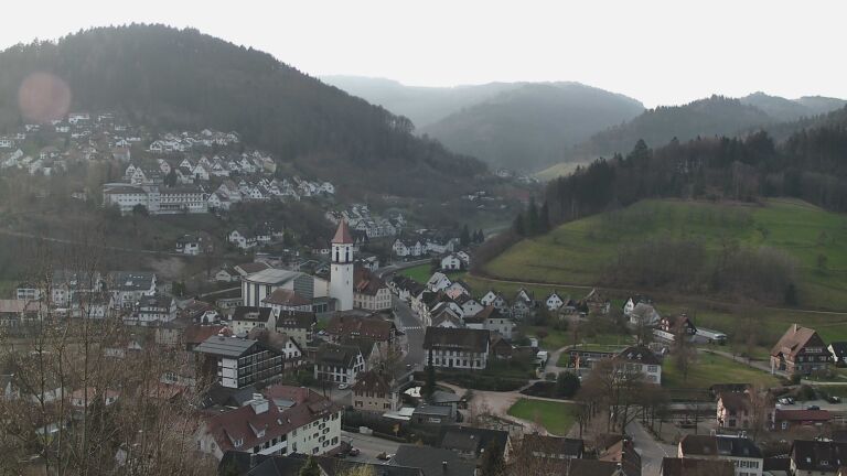 Dieses Bild zeigt eine Webcam-Aufnahme von Ottenhöfen, aufgenommen am Montag, den 09.03.2026 um 08:10 Uhr