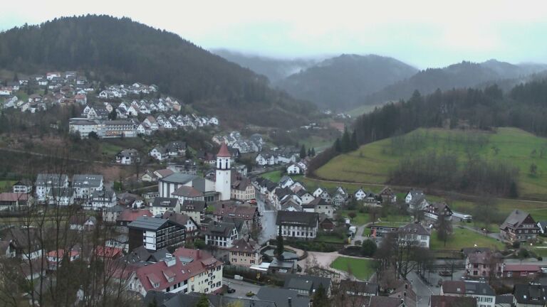Dieses Bild zeigt eine Webcam-Aufnahme von Ottenhöfen, aufgenommen am Samstag, den 14.03.2026 um 06:50 Uhr