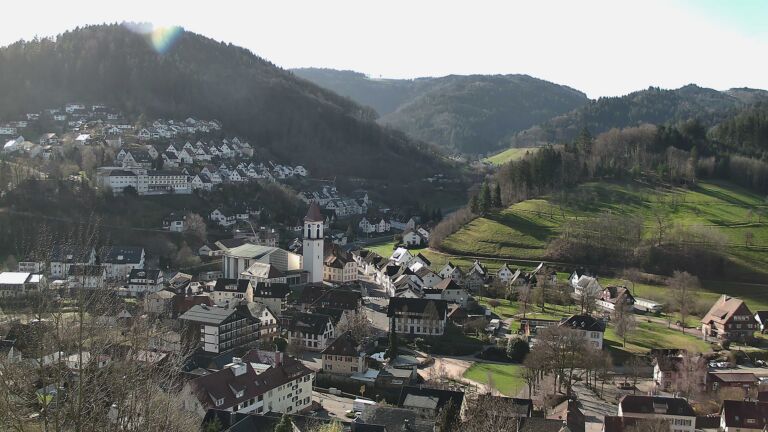 Dieses Bild zeigt eine Webcam-Aufnahme von Ottenhöfen, aufgenommen am Freitag, den 13.03.2026 um 09:20 Uhr