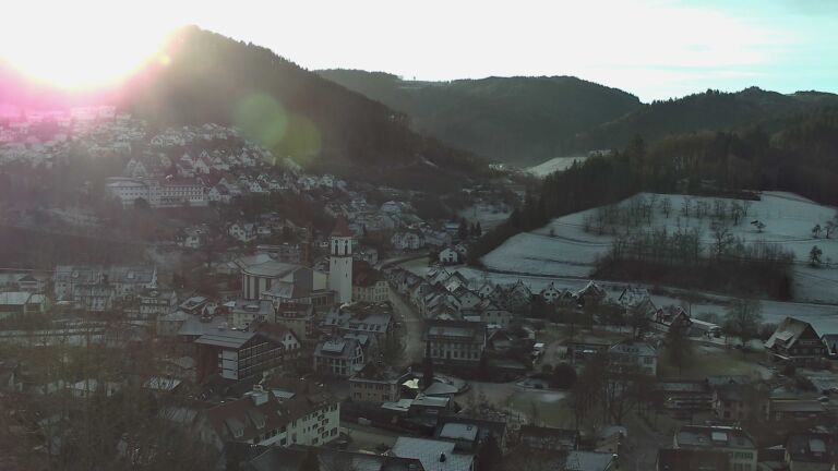 Dieses Bild zeigt eine Webcam-Aufnahme von Ottenhöfen, aufgenommen am Donnerstag, den 01.01.2026 um 09:40 Uhr