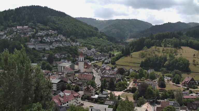 Dieses Bild zeigt eine Webcam-Aufnahme von Ottenhöfen, aufgenommen am Sonntag, den 19.07.2026 um 12:50 Uhr