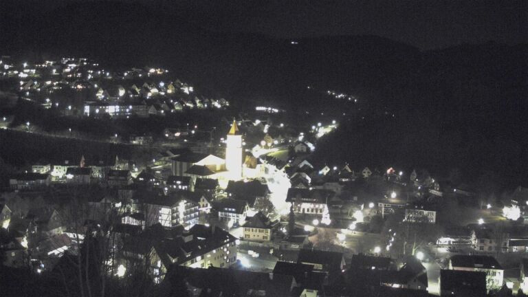 Dieses Bild zeigt eine Webcam-Aufnahme von Ottenhöfen, aufgenommen am Mittwoch, den 17.12.2025 um 20:40 Uhr