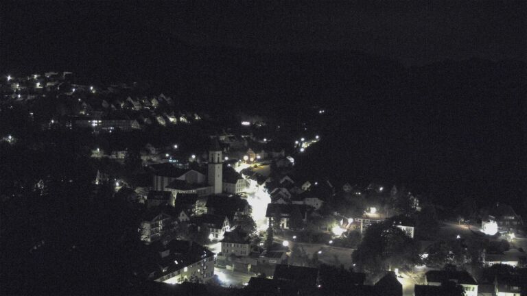 Dieses Bild zeigt eine Webcam-Aufnahme von Ottenhöfen, aufgenommen am Mittwoch, den 19.08.2026 um 01:00 Uhr