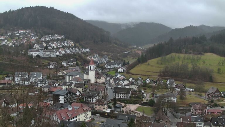 Dieses Bild zeigt eine Webcam-Aufnahme von Ottenhöfen, aufgenommen am Mittwoch, den 11.02.2026 um 12:50 Uhr