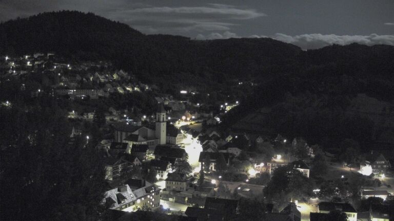 Dieses Bild zeigt eine Webcam-Aufnahme von Ottenhöfen, aufgenommen am Samstag, den 29.08.2026 um 03:30 Uhr