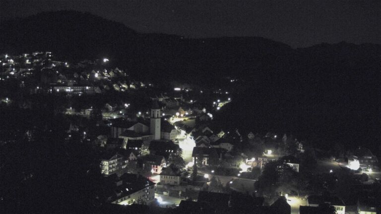 Dieses Bild zeigt eine Webcam-Aufnahme von Ottenhöfen, aufgenommen am Samstag, den 19.09.2026 um 23:00 Uhr