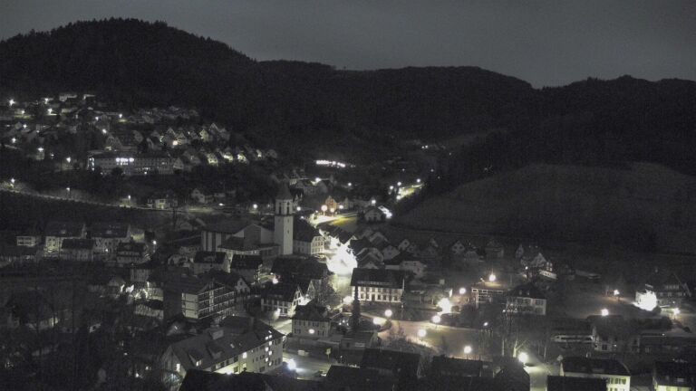 Dieses Bild zeigt eine Webcam-Aufnahme von Ottenhöfen, aufgenommen am Montag, den 02.02.2026 um 03:00 Uhr