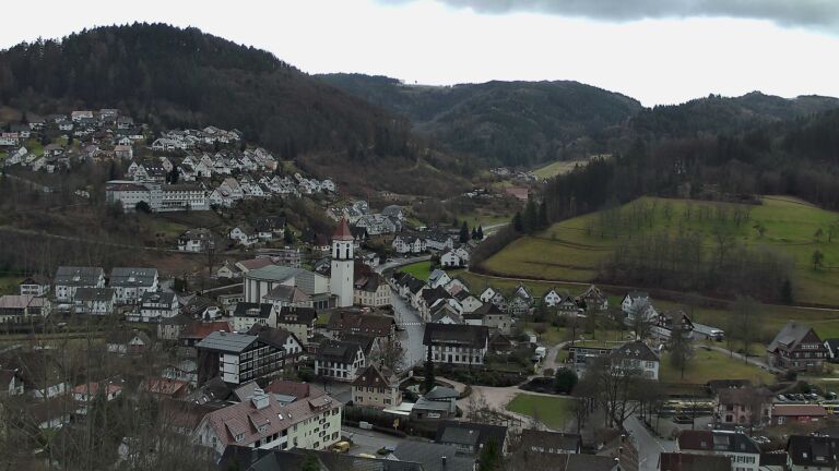 Dieses Bild zeigt eine Webcam-Aufnahme von Ottenhöfen, aufgenommen am Dienstag, den 17.02.2026 um 14:40 Uhr