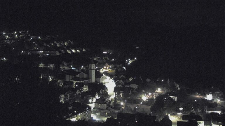 Dieses Bild zeigt eine Webcam-Aufnahme von Ottenhöfen, aufgenommen am Mittwoch, den 19.08.2026 um 03:00 Uhr