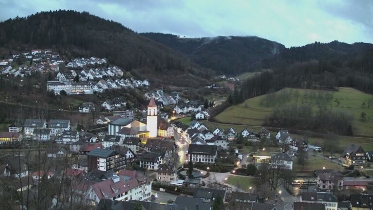 Dieses Bild zeigt eine Webcam-Aufnahme von Ottenhöfen, aufgenommen am Mittwoch, den 11.02.2026 um 17:50 Uhr