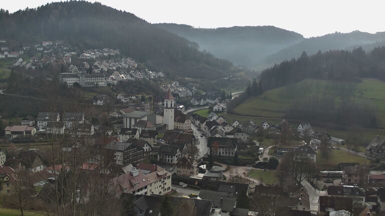 Dieses Bild zeigt eine Webcam-Aufnahme von Ottenhöfen, aufgenommen am Samstag, den 20.12.2025 um 12:40 Uhr