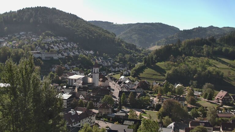 Dieses Bild zeigt eine Webcam-Aufnahme von Ottenhöfen, aufgenommen am Samstag, den 26.09.2026 um 10:50 Uhr