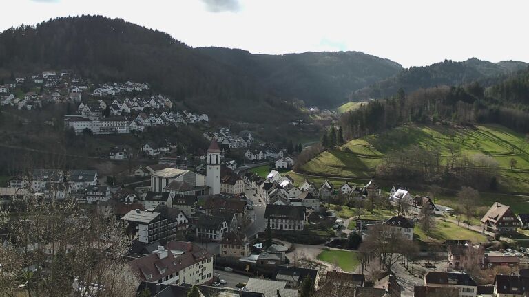 Dieses Bild zeigt eine Webcam-Aufnahme von Ottenhöfen, aufgenommen am Sonntag, den 01.03.2026 um 10:30 Uhr