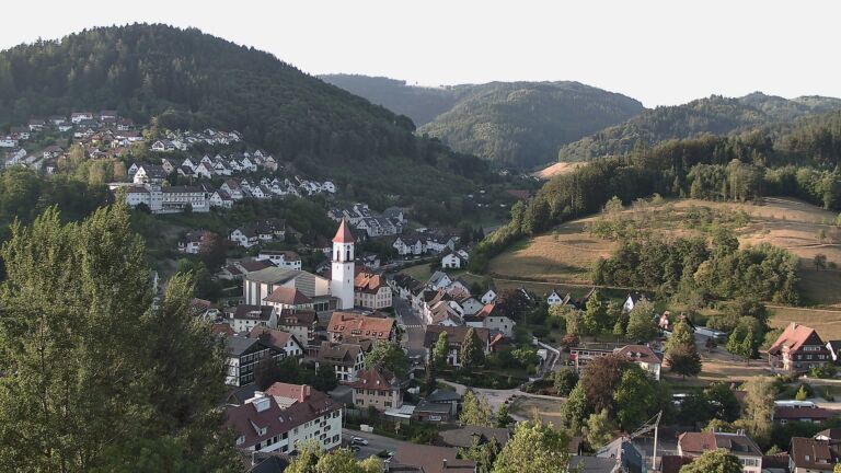 Dieses Bild zeigt eine Webcam-Aufnahme von Ottenhöfen, aufgenommen am Dienstag, den 11.08.2026 um 07:30 Uhr