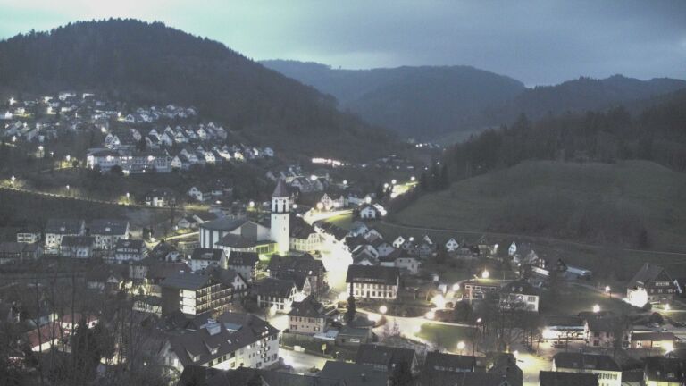 Dieses Bild zeigt eine Webcam-Aufnahme von Ottenhöfen, aufgenommen am Sonntag, den 22.03.2026 um 05:50 Uhr