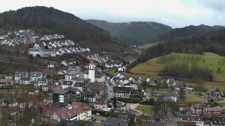 Dieses Bild zeigt eine Webcam-Aufnahme von Ottenhöfen, aufgenommen am Donnerstag, den 12.02.2026 um 10:40 Uhr