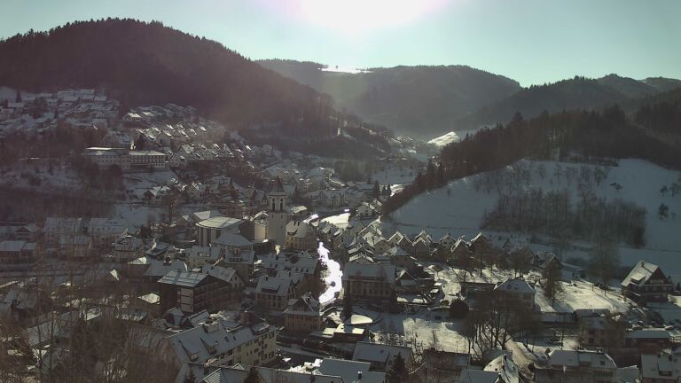 Dieses Bild zeigt eine Webcam-Aufnahme von Ottenhöfen, aufgenommen am Mittwoch, den 07.01.2026 um 11:20 Uhr