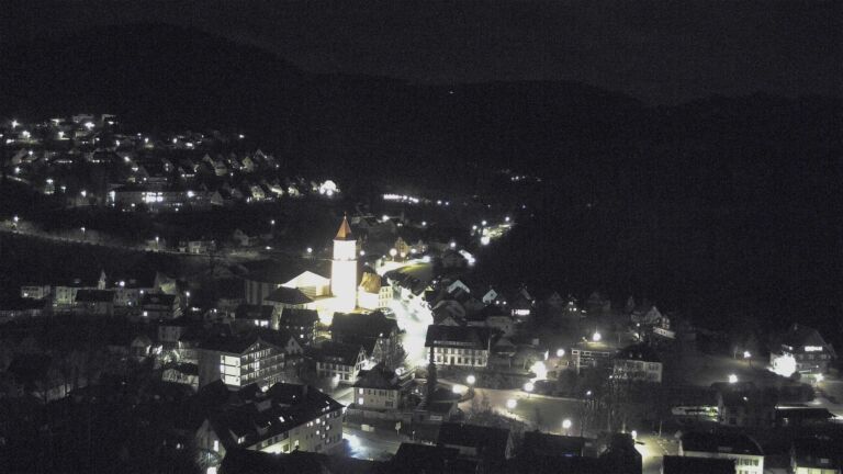 Dieses Bild zeigt eine Webcam-Aufnahme von Ottenhöfen, aufgenommen am Samstag, den 21.02.2026 um 22:30 Uhr