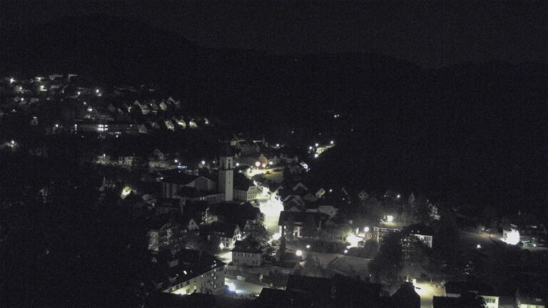 Dieses Bild zeigt eine Webcam-Aufnahme von Ottenhöfen, aufgenommen am Dienstag, den 13.10.2026 um 02:30 Uhr