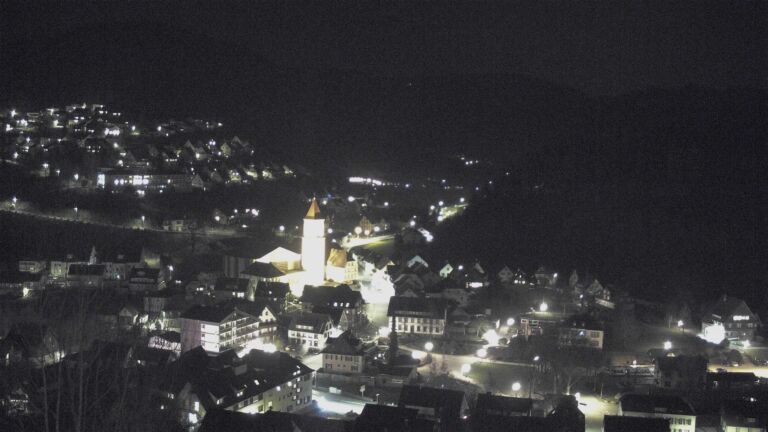 Dieses Bild zeigt eine Webcam-Aufnahme von Ottenhöfen, aufgenommen am Samstag, den 21.03.2026 um 21:30 Uhr