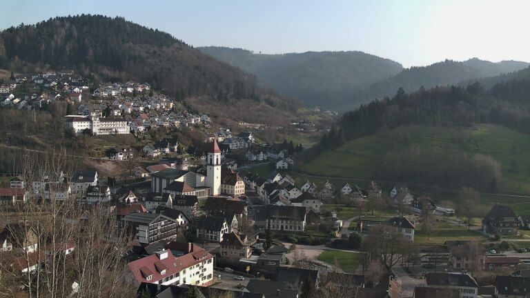 Dieses Bild zeigt eine Webcam-Aufnahme von Ottenhöfen, aufgenommen am Samstag, den 07.03.2026 um 16:40 Uhr