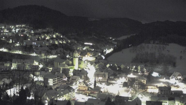 Dieses Bild zeigt eine Webcam-Aufnahme von Ottenhöfen, aufgenommen am Donnerstag, den 08.01.2026 um 05:00 Uhr