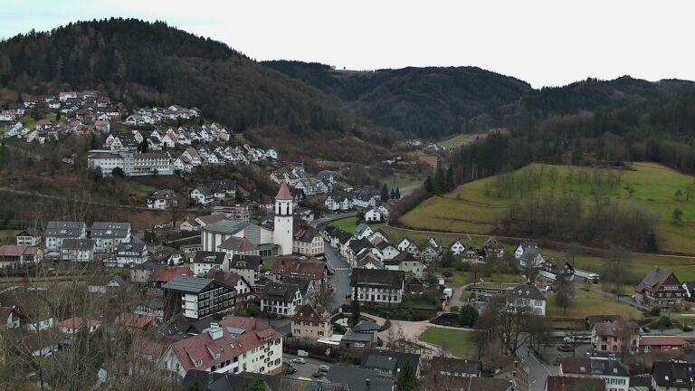 Dieses Bild zeigt eine Webcam-Aufnahme von Ottenhöfen, aufgenommen am Donnerstag, den 19.02.2026 um 09:40 Uhr