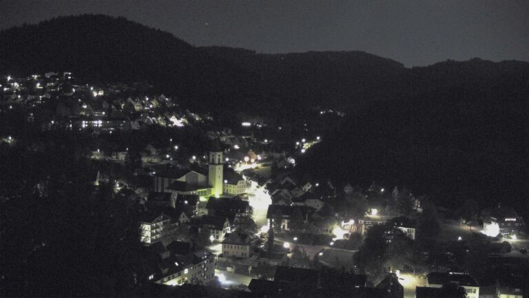 Dieses Bild zeigt eine Webcam-Aufnahme von Ottenhöfen, aufgenommen am Dienstag, den 22.09.2026 um 22:30 Uhr